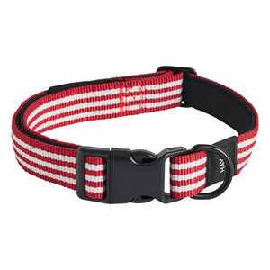 Hay - Red Striped Dog Collar