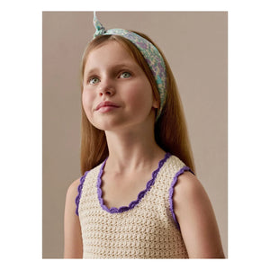 Bonpoint - Cayati Liberty Organic Cotton Scarf | Green Water