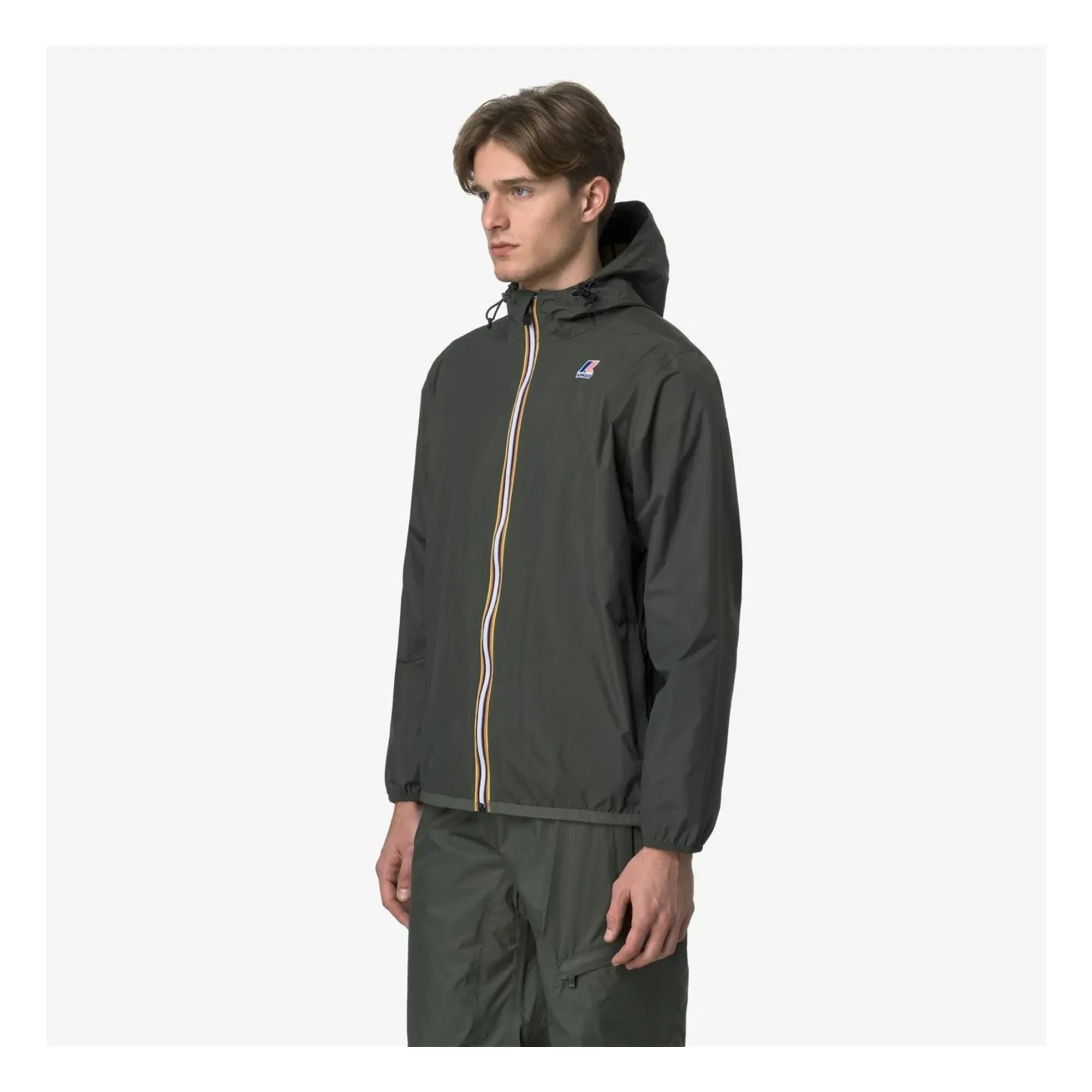 K-way - Windbreaker Le Vrai 4.0 Claude Ripstop Recycled Fibers | Dark Green