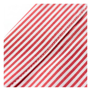 Smallable Woman - Striped Bella Crop Shirt | Cherry Red