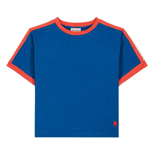 We Are Kids - Taylor Contrast Organic Cotton T-Shirt | Blue