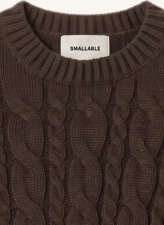 Smallable Woman - Marguerite Wool Sweater | Brown