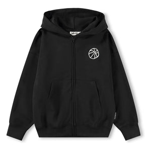 Molo - Marley Basketball Zip-Up Sweatshirt | Black