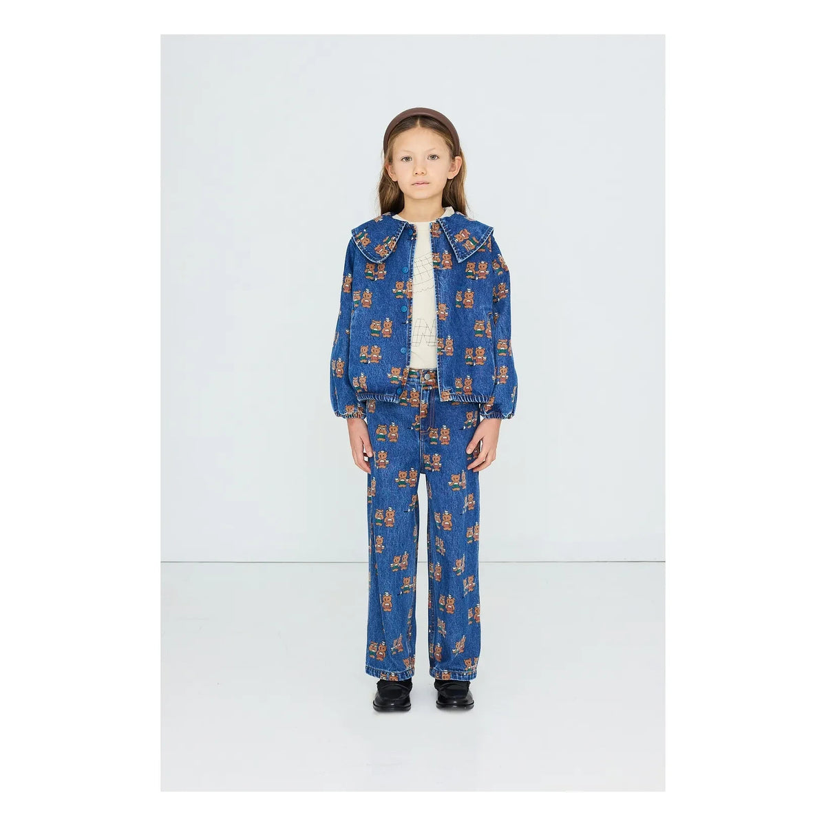 Tinycottons - Tea Room Denim Ceket | Mavi