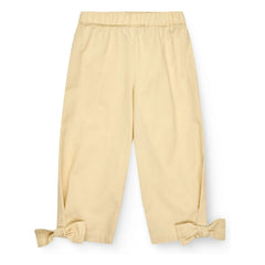 Copenhagen Colors - Organic Cotton Knotted Trousers | Pale Yellow
