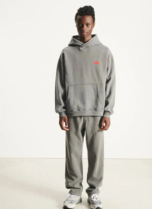 American Vintage - Plizzy Kapüşonlu Sweatshirt | Koyu Gri
