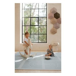 Toddlekind - Linear Modular Play Mat | Gray Blue