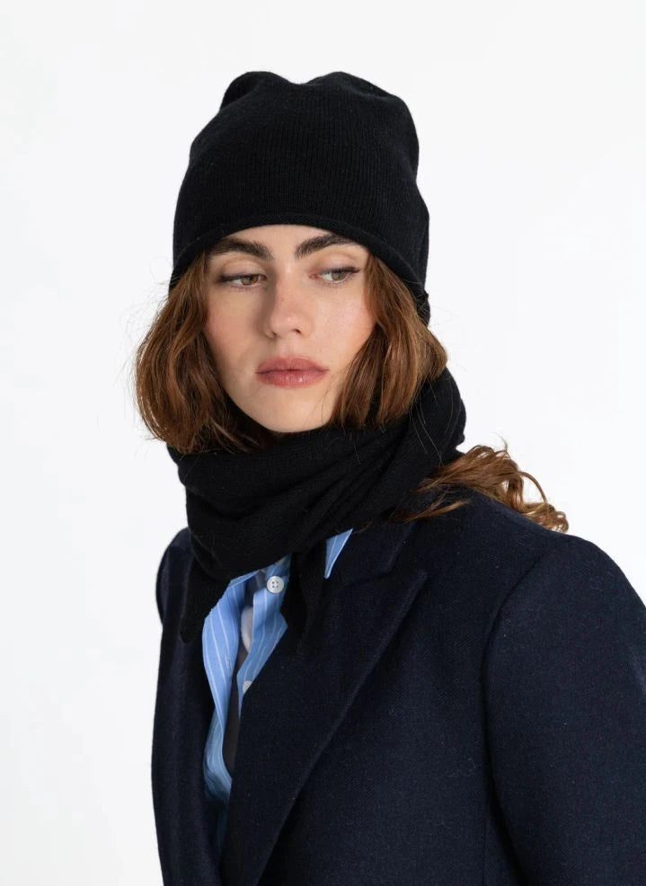 Smallable Woman - Clocker Merino Wool Beanie | Black