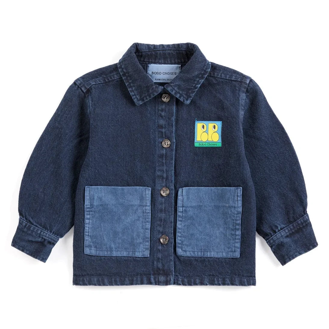 Bobo Choses - Baby Denim Recycled Cotton Shirt | Dark Blue