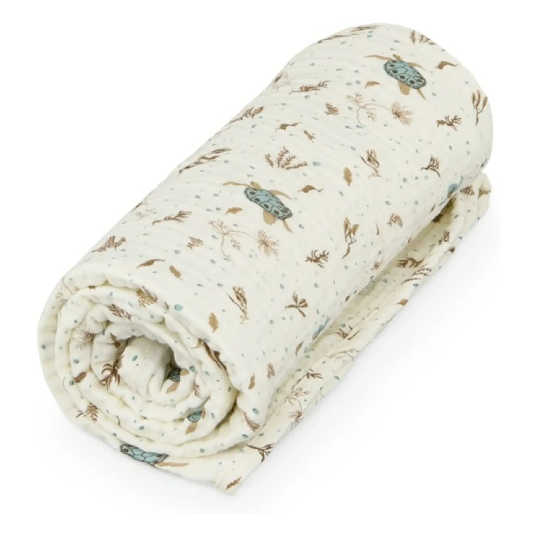 Cam Cam - Sea Garden Muslin Blanket | Blue
