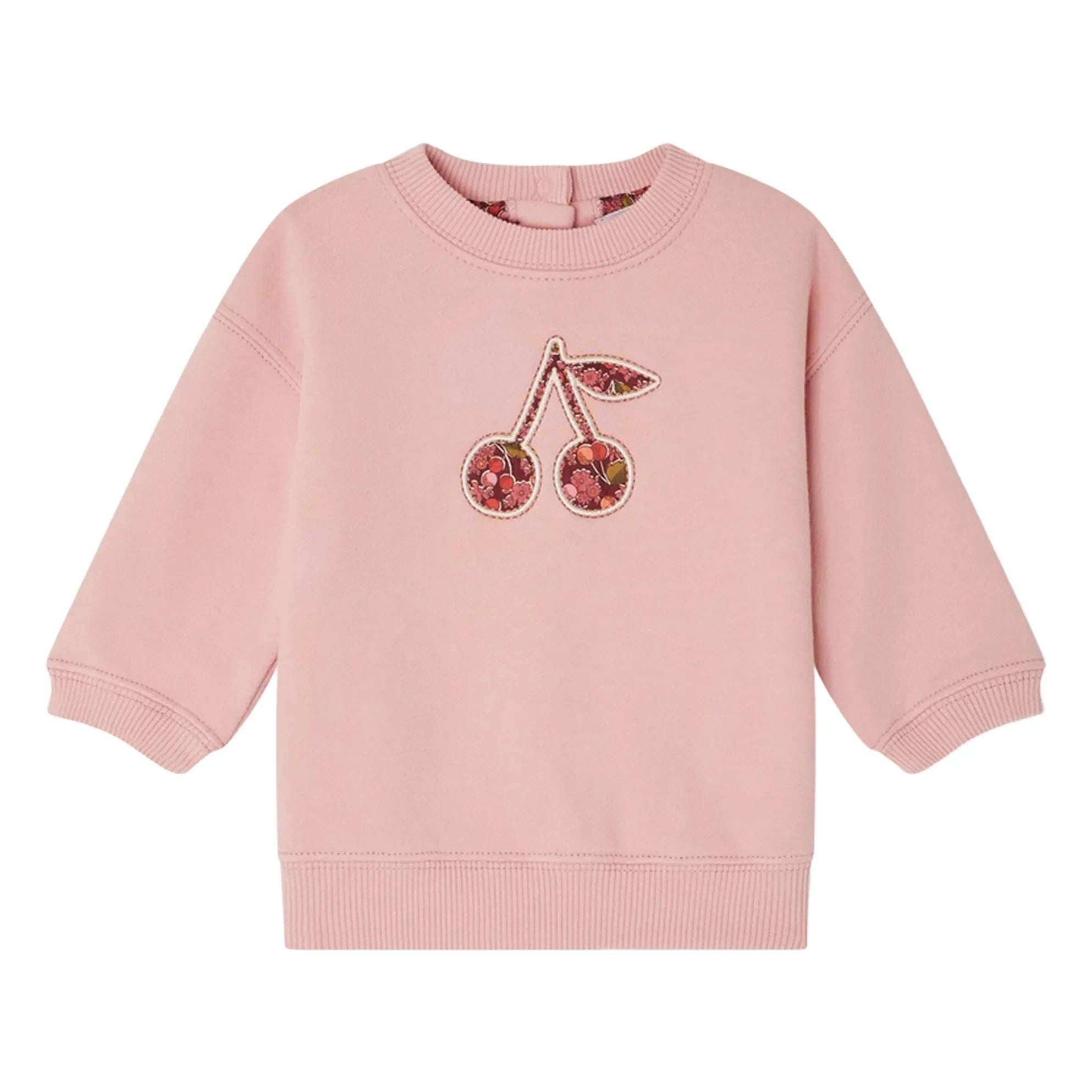 Bonpoint - Dahlia Organic Cotton Fleece Sweatshirt | Powder Pink