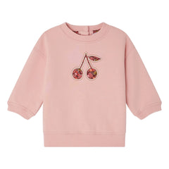 Bonpoint - Dahlia Organic Cotton Fleece Sweatshirt | Powder Pink