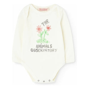 The Animals Observatory - Flower Skirt with Organic Cotton | White