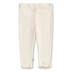 Molo - Sidse Organic Cotton Ribbed Leggings | Ivory