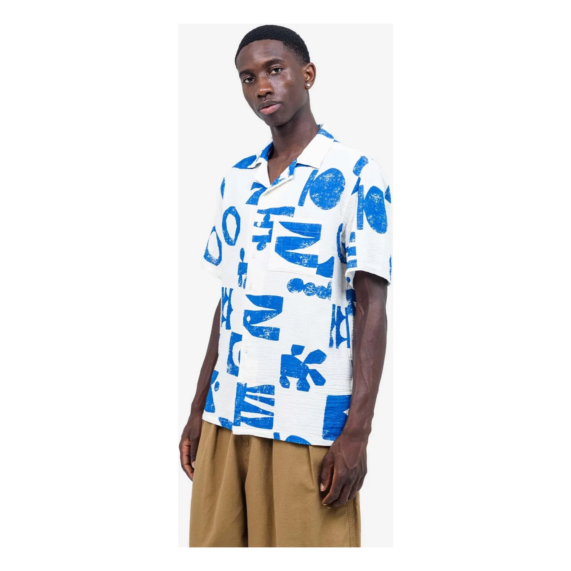 Olow - Aloha Shapes Shirt | White