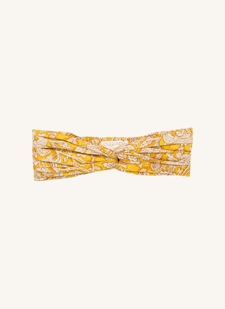 Louise Misha - Julie Organic Cotton Headband | Honey