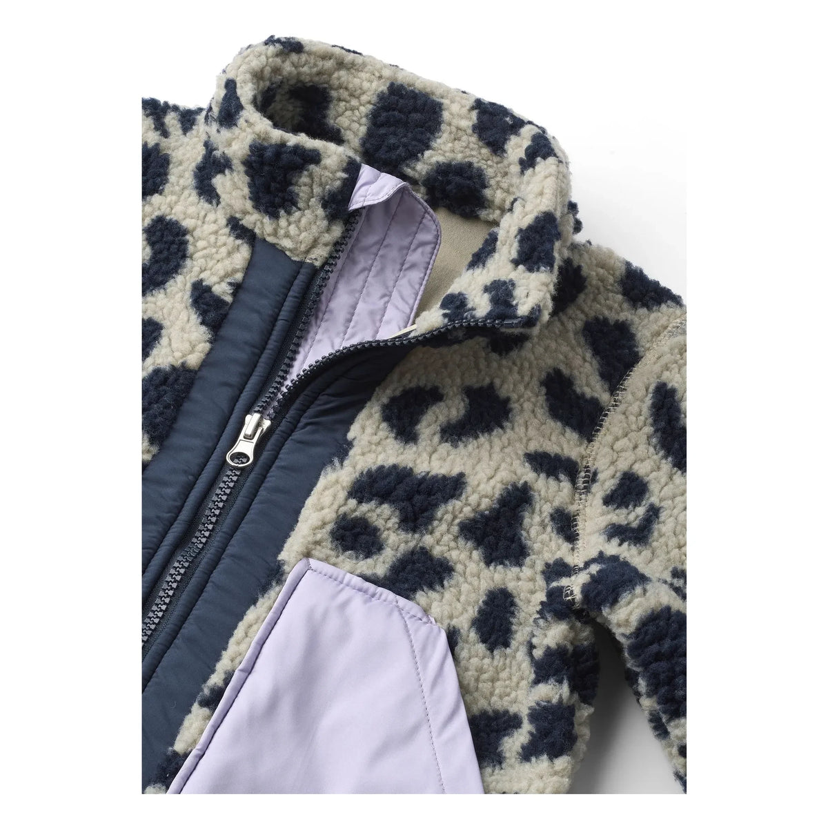 Liewood - Recycled Fiber Noam Leopard Sherpa Jacket | Beige