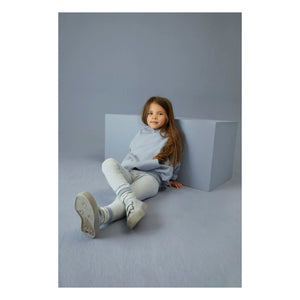 Gray Label - Striped Organic Cotton Leggings | Ice Blue
