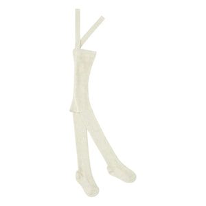 Silly Silas - Organic Cotton Striped Tights | Ecru