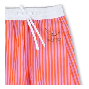 Zadig & Voltaire - Striped Elastic Waist Bermuda Shorts | Pink