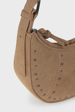 Mayoral suede croissant bag for kids