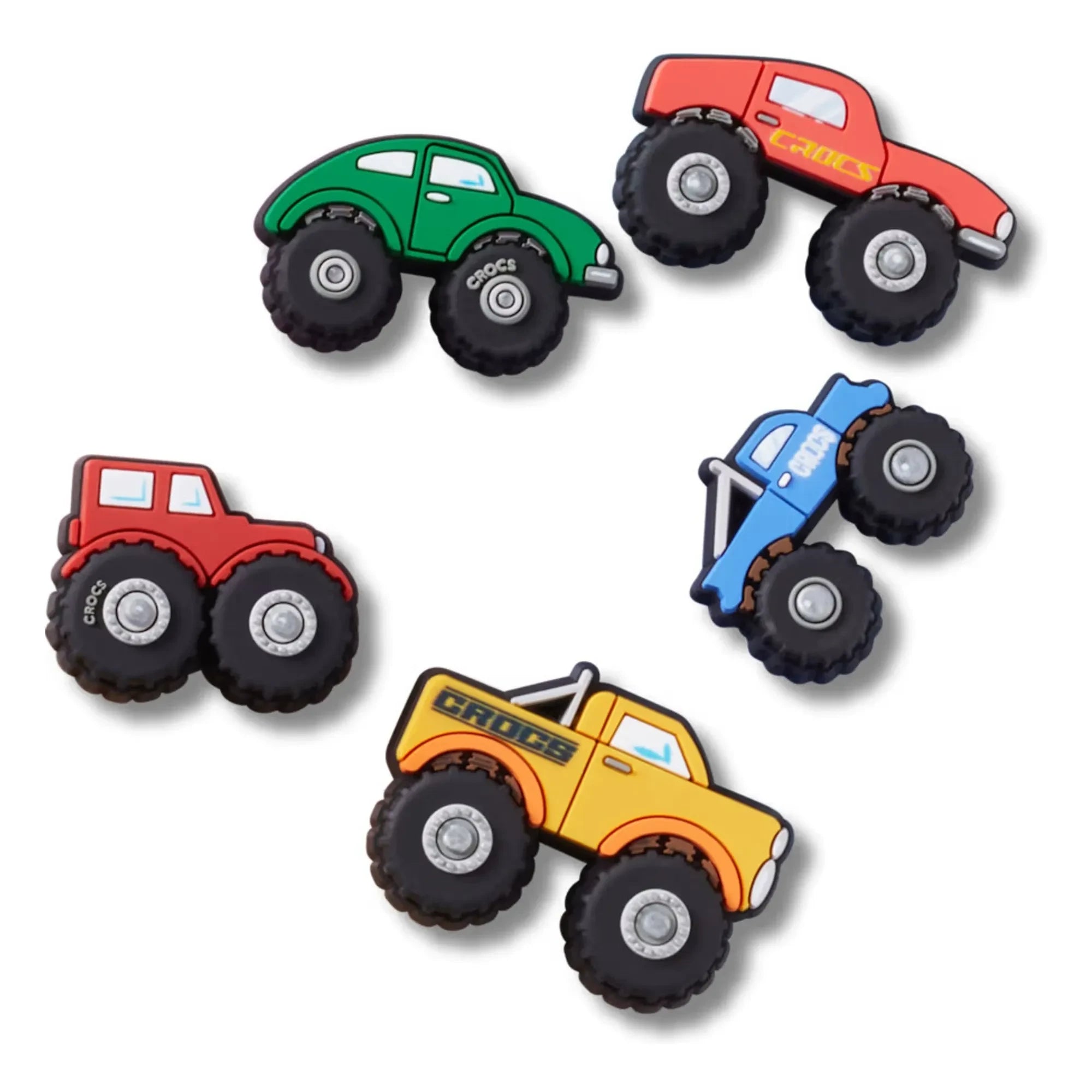 Crocs - 5-Pack Jibbitz Monster Trucks Set | Red
