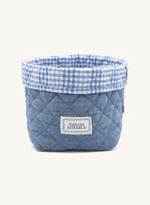 Editions Aimable - Paul storage basket | Blue Chambray
