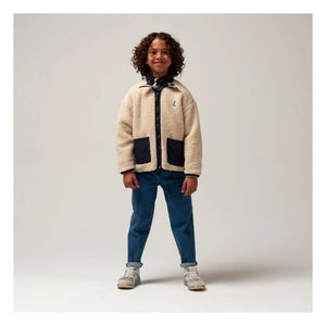 Gosoaky - Sleeping Lion Reversible Sherpa Jacket | Beige
