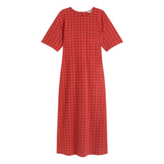 Thinking Mu - Kina Organic Cotton Dress | Red