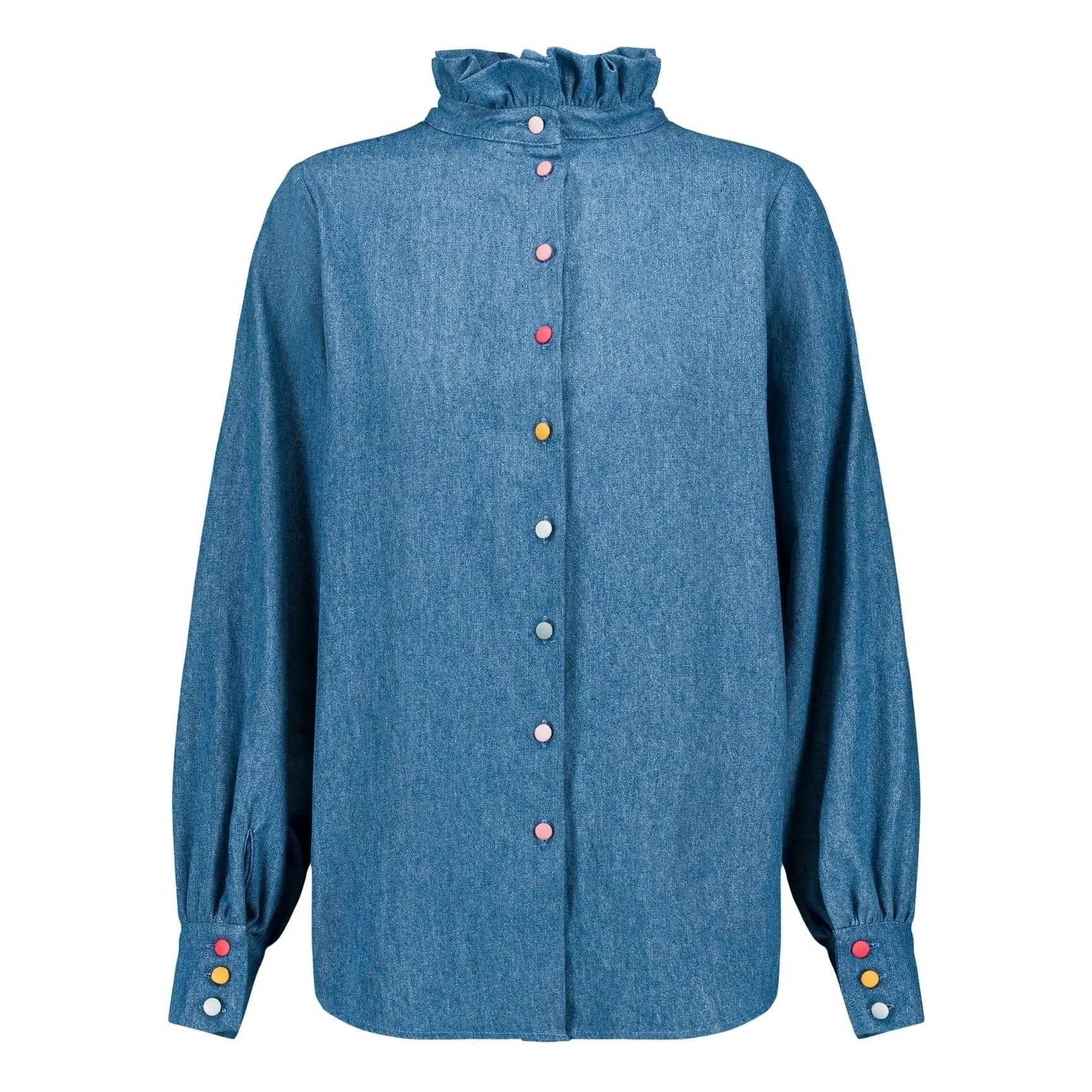 Elise Chalmin - Josette Cotton Shirt | Blue