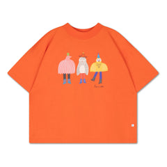 Repose AMS - Baxy Bird Organic Cotton T-Shirt | Orange