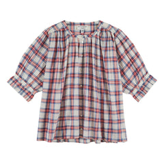 Emile et Ida - Khadi Cotton Plaid blouse | Red