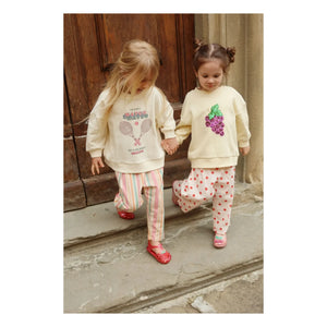 Konges Sløjd - Frankie Organic Cotton Striped Pants | Pink