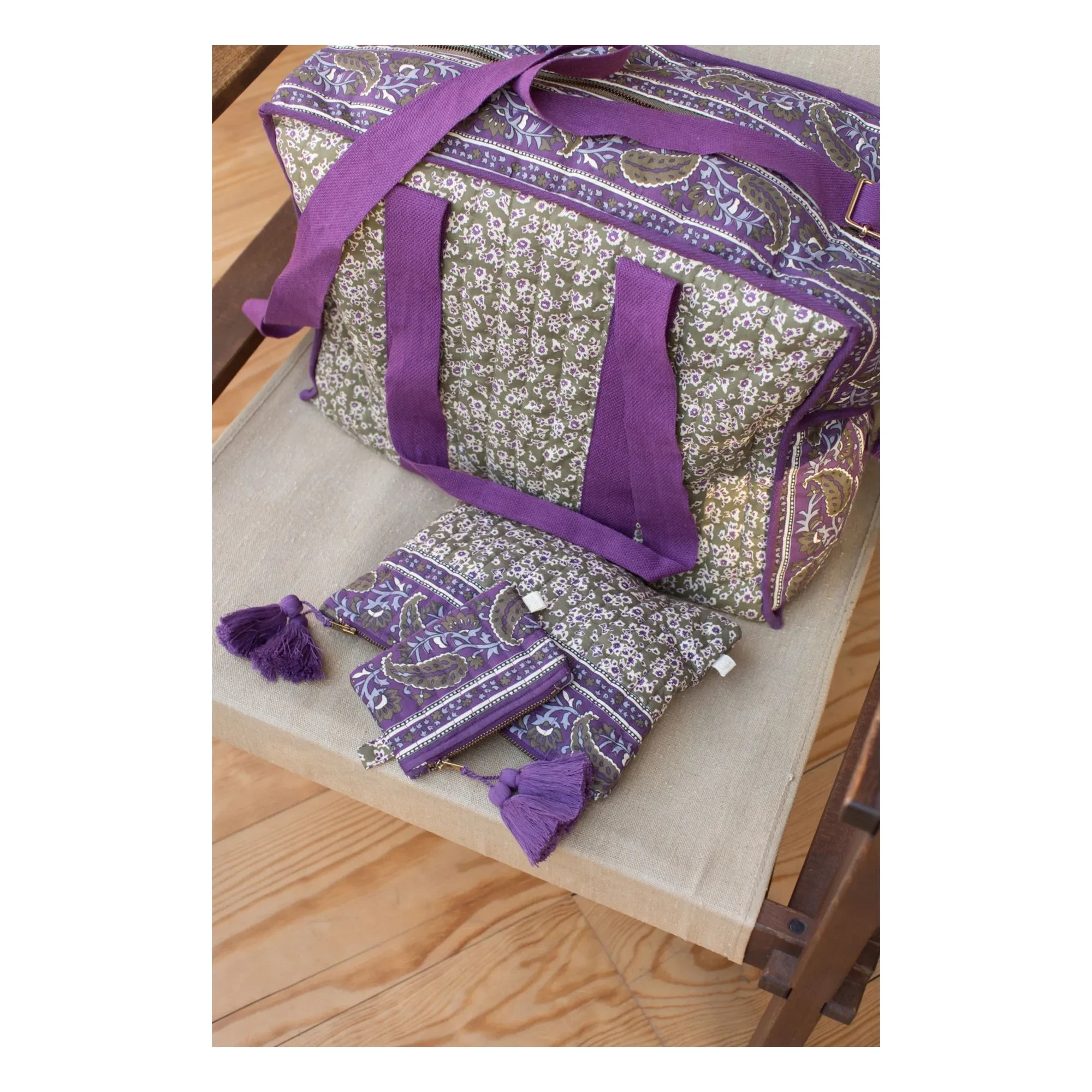 Louise Misha - Organic Cotton Lilio 36h Bag | Khaki