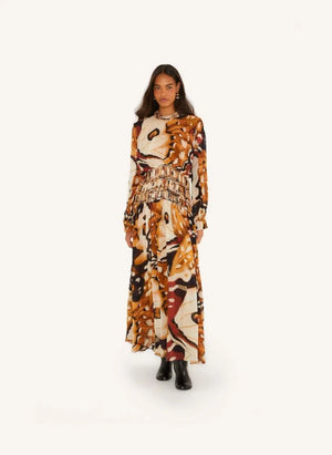 Farm Rio - Borbofly Macramé Dress | Terracotta