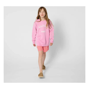Zadig & Voltaire - Çizgili Elastik Belli Bermuda Şort | Pembe