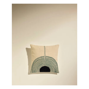 Maison Sarah Lavoine - Mirage Embroidered Pillow | Sarah Blue