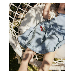 Fliink - Don Denim Tulum Elbise | Açık Mavi