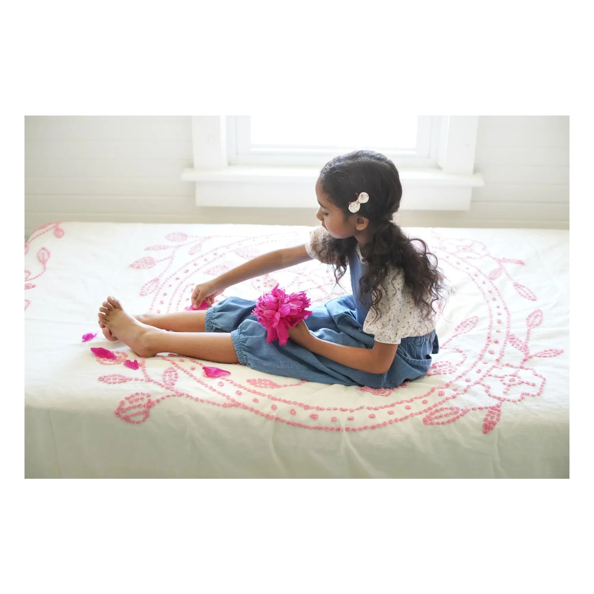 Soor Ploom - Organic Cotton Flower Balloon T-Shirt | Dust Pink