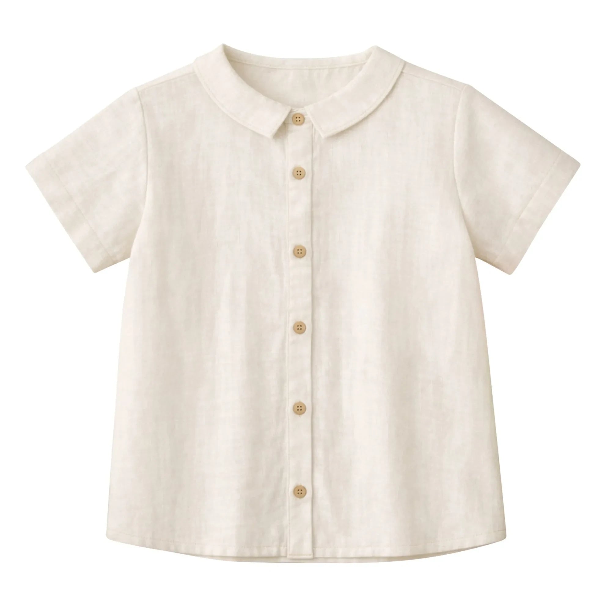 Lililotte - Maxime Organic Cotton Gauze Shirt | Ecru