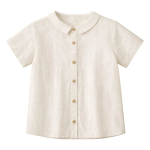 Lililotte - Maxime Organic Cotton Gauze Shirt | Ecru