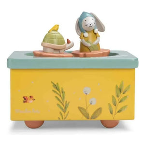 Moulin Roty - Trois Petits Lapins Music Box | Light Blue