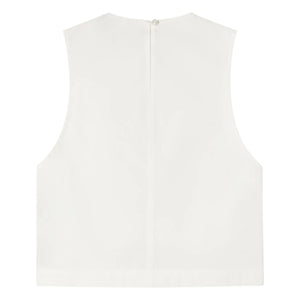 The Tiny Big Sister - Cotton Top | White