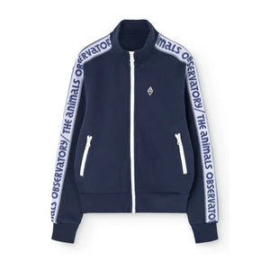 The Animals Observatory - Zebra Zip Sweat | Navy