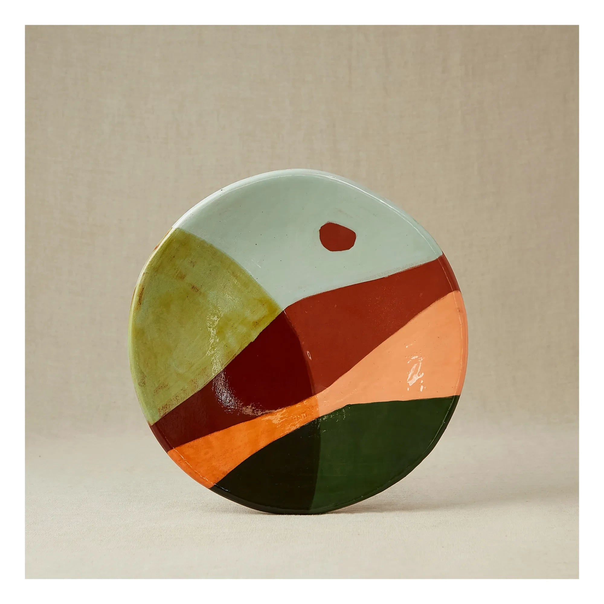 Rosi Mistou - Earthenware Ceramic Serving Plate | Celadon