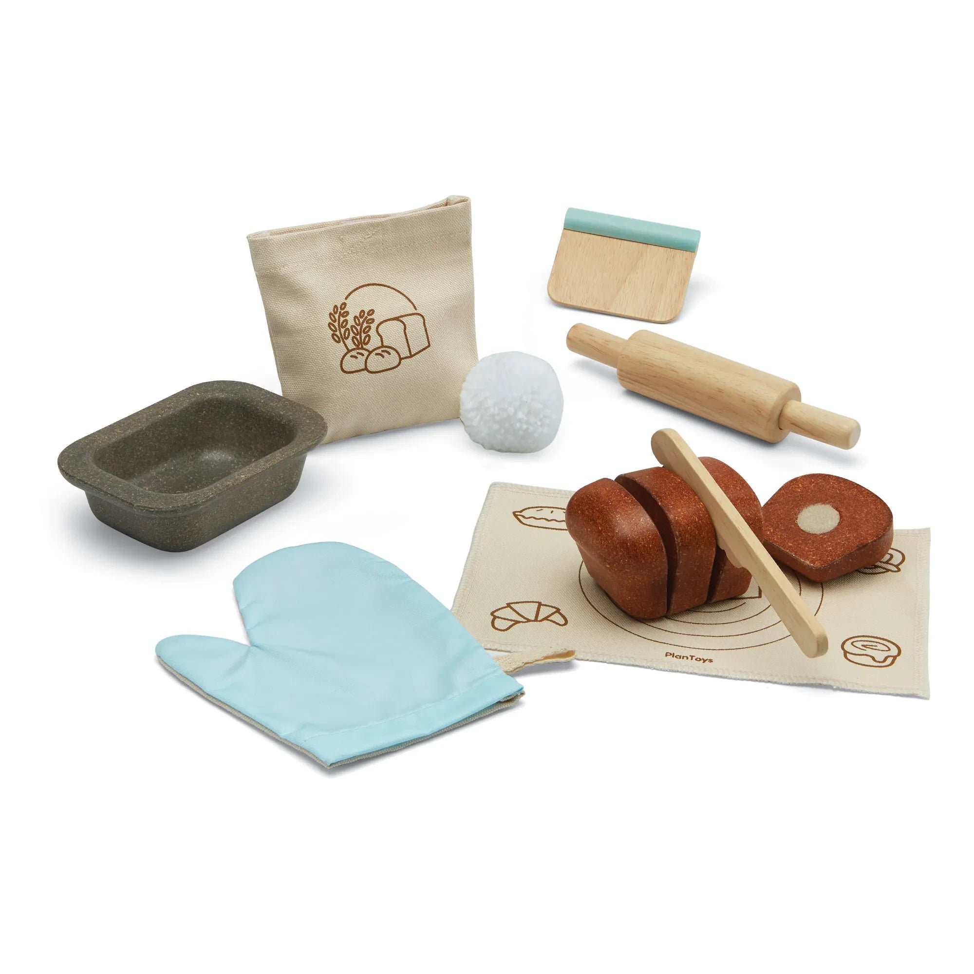 Plan Toys - Rubber Wooden Oven Toy