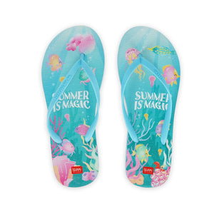 Legami - Size 40/41 Slim Summer is Magic Flip Flops
