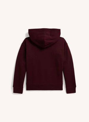 Ralph Lauren - Polo RL Hooded Sweatshirt | Burgundy