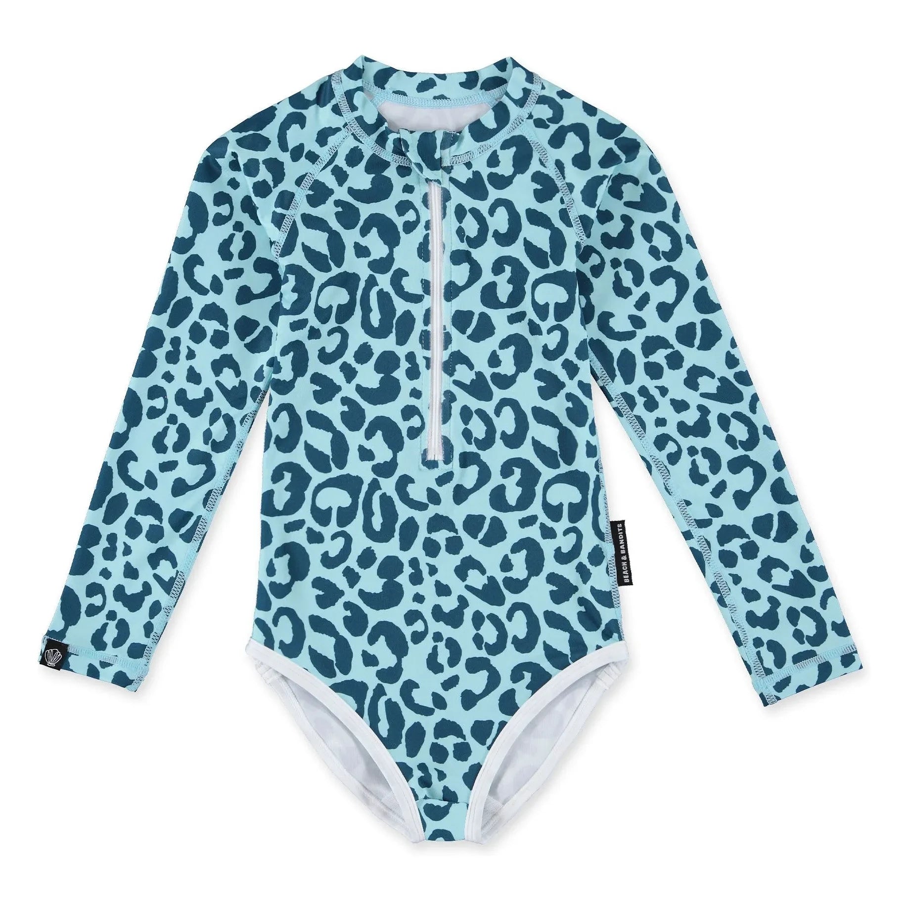 Beach & Bandits - Ocean Leopard UV Protective Swimsuit Recycled Fibers | Blue