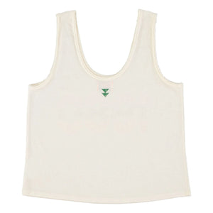 Sisters Department - Olivia Linen and Cotton Tank Top | Ecru